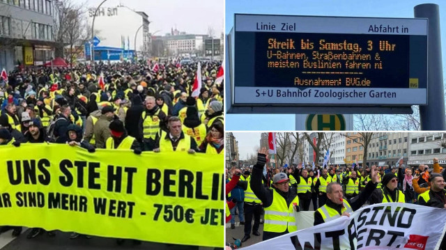 Berlin’de toplu taşımada 48 saatlik grev: Seferler durdu