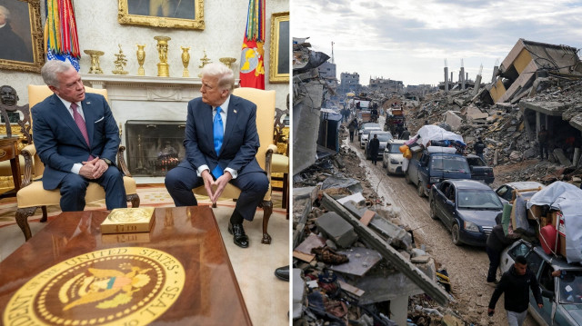 Trump Gazze’yi devralmak istiyor: Başka seçenek olmadığını Kral Abdullah’a söyledi