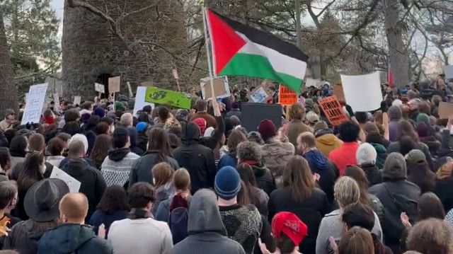 ABD’de tutuklanan Türk öğrenci için arkadaşları protesto başlattı