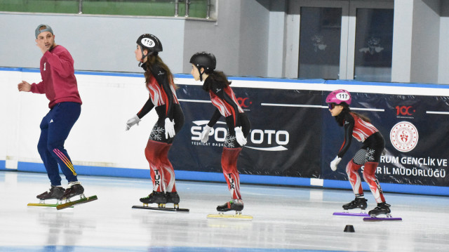 Buz pateninde Short Track Türkiye Şampiyonası Erzurum’da sona erdi