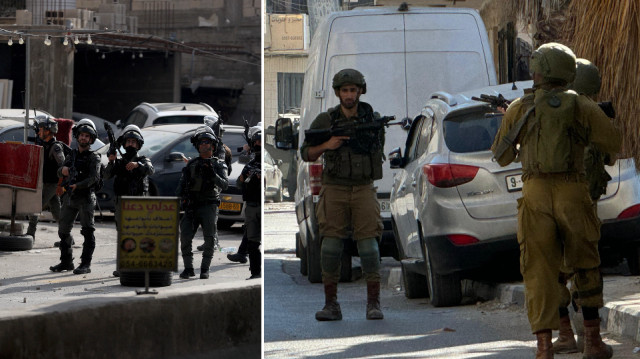 Filistin topraklarını gasbeden İsrailliler Batı Şeria’da bir camiyi basarak namaz kılanlara saldırdı