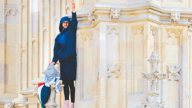 Londra’nın simgesine Filistin bayrağı