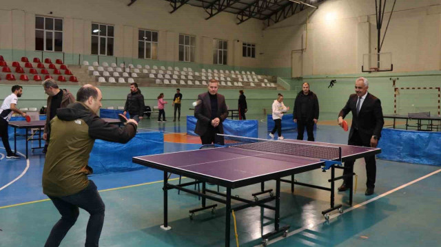 Oltu’da masa tenisi turnuvası