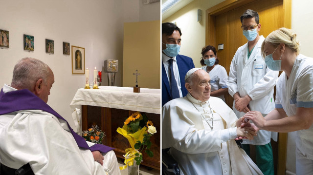 Vatikan Papa’nın hastanede çekilen fotoğrafını paylaştı