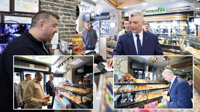 Bakan Bolat ‘boykot’ çağrılarına karşı esnafa destek için alışverişe çıktı