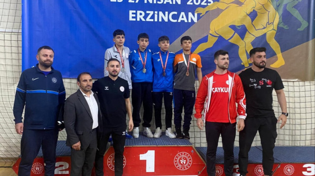 Erzincan U15 Türkiye Güreş Grup Müsabakalarına ev sahipliği yaptı