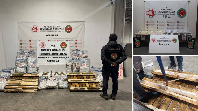 Gümrük muhafızları kaçakçılığa geçit vermiyor: 182 kilogram uyuşturucu ele geçirildi