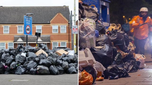 İngiltere’de çöp grevi krizi: 17 bin ton atık sokaklarda birikti