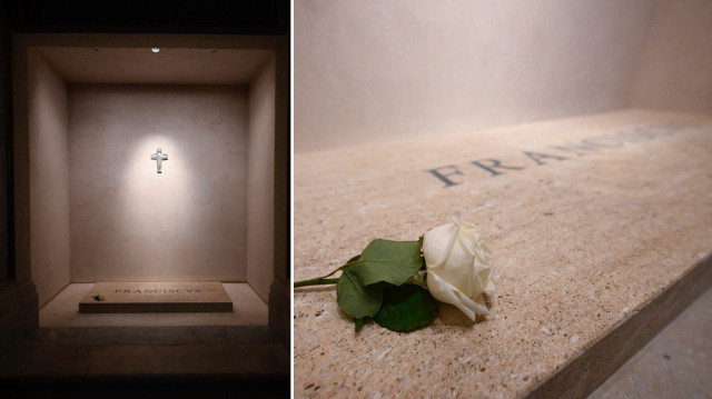 Santa Maria Maggiore Bazilikası’ndaki Papa Francis’in kabri görüntülendi