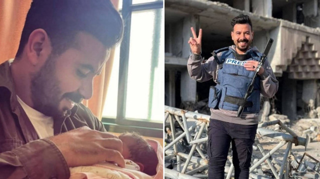 Filistinli gazeteci kızının doğumundan birkaç saat sonra İsrail saldırısında şehit oldu