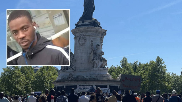Fransa’da camide namaz kıldığı sırada bıçaklanarak öldürülen genç Paris’te anıldı