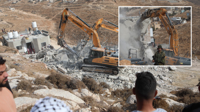 İşgalci İsrail Batı Şeria’da Filistinlilere ait 2 evi yıktı