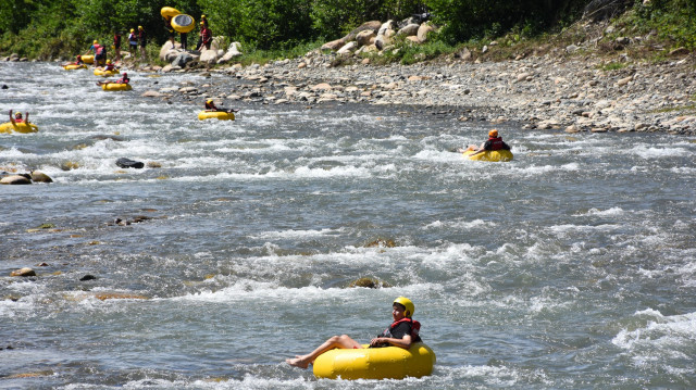 Trabzon’da 2,5 kilometrelik rafting parkuru açıldı