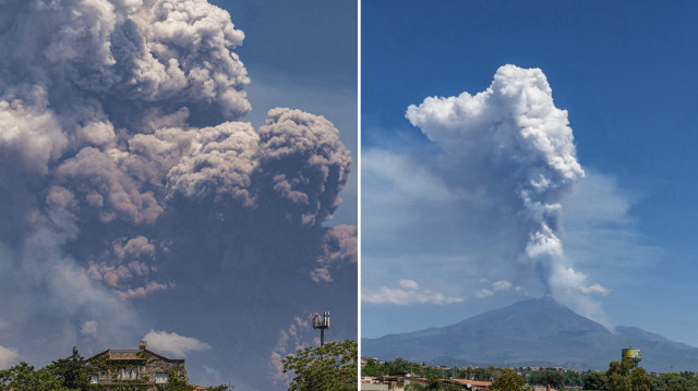 Etna’da patlama: Yanardağı güçlü şekilde kül ve lav püskürttü