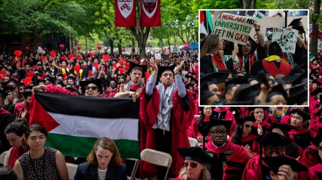 Harvard’ın mezuniyetine katılan öğrenci yakınları Trump hükümetinin politikalarına tepkili