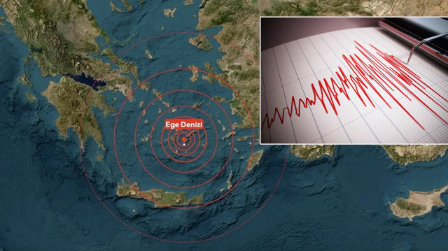 Ege Denizi’nde korkutan deprem: 5,2 büyüklüğünde meydana geldi