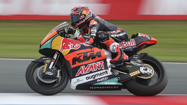 Milli motosikletçi Deniz Öncü Moto2 Hollanda yarışını tamamlayamadı