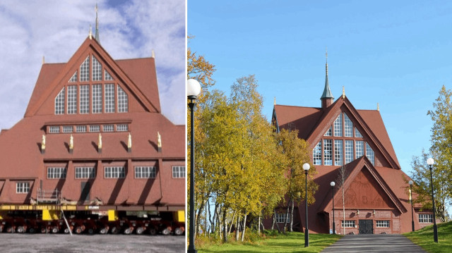 672 tonluk ve geri dönecek: 113 yıllık kilise 5 kilometre uzağa taşındı, 45 milyon Euro’ya mal oldu