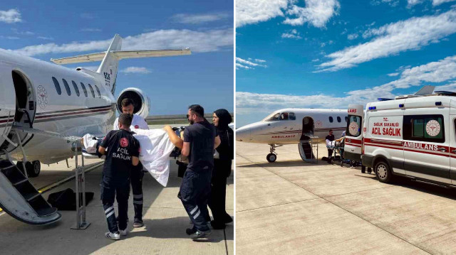 Ambulans uçak 22 yaşındaki hasta için havalandı