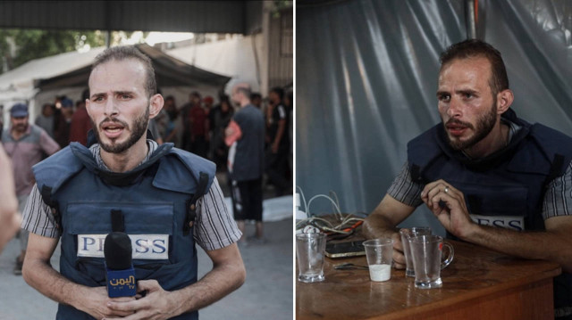 Gazze’de açlık grevine başlayan gazeteci:  Onlar ölürken ben yemek yiyemezdim