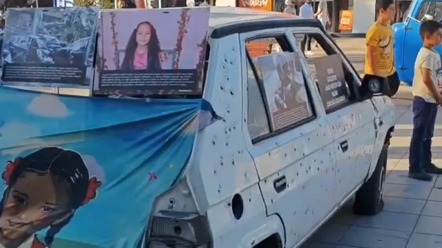 Gazze’de katledilen Hind Receb’in anısına kurulan gezici müze İstanbul’da