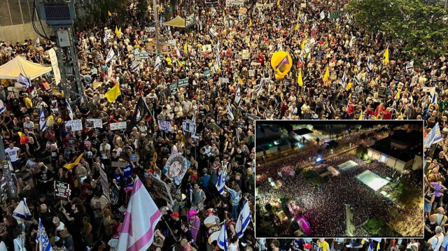 İsrail’de bile on binlerce kişi Netanyahu’ya kin kustu