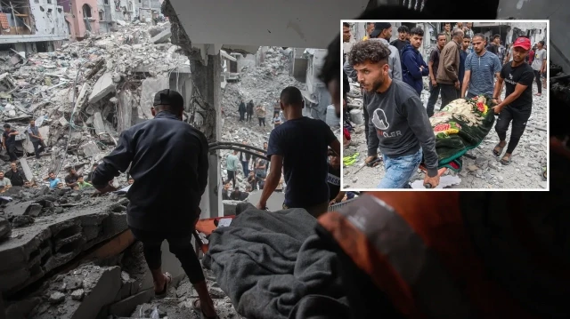 Katil İsrail Gazze Şeridi’nde 13’ü insani yardım bekleyen 22 Filistinliyi katletti