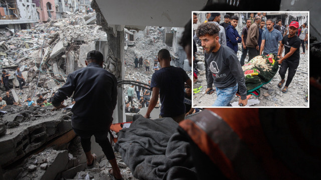 Katil İsrail’in Gazze’ye düzenlediği saldırılarda 15’i yardım bekleyen 21 Filistinli hayatını kaybetti