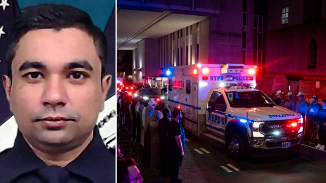 New York’ta öldürülen polis memuru İslam son yolculuğuna uğurlandı
