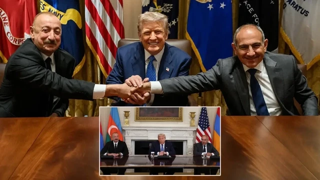 Paşinyan Trump imzalı fotoğrafları paylaştı