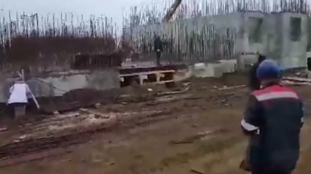 Rusya’da gerçekleşen 8.8’lik deprem anı Bartınlı inşaat işçilerinin telefon kameralarına yansıdı