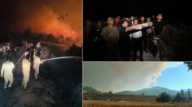 Suriye’deki orman yangını Türkiye sınırına yaklaşıyor