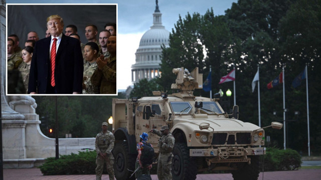 Trump bu gece polis ve ordu güçleriyle birlikte devriyeye çıkacak