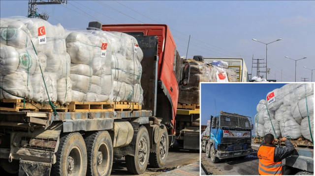Türkiye’nin Gazze’ye yardım çalışmaları aralıksız devam ediyor