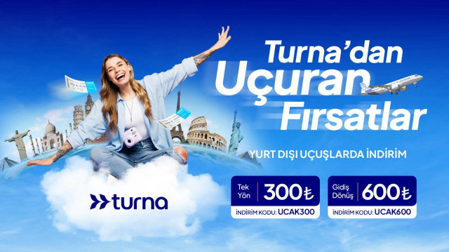 Turna’dan 30 Temmuz’a özel yurt dışı uçak biletlerinde indirim fırsatı