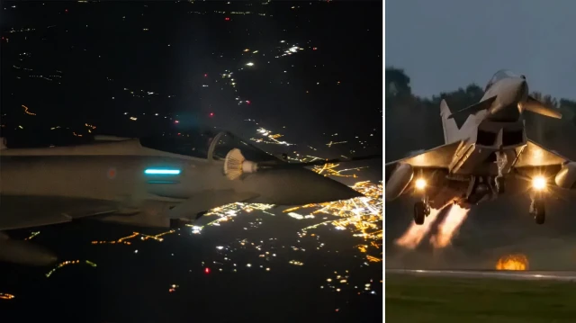 İngiliz savaş uçakları Polonya üzerinde devriye uçuşu gerçekleştirdi