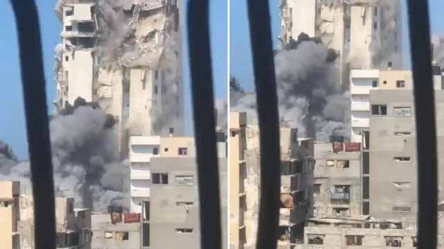 İsrail bir yüksek katlı binayı daha vurdu