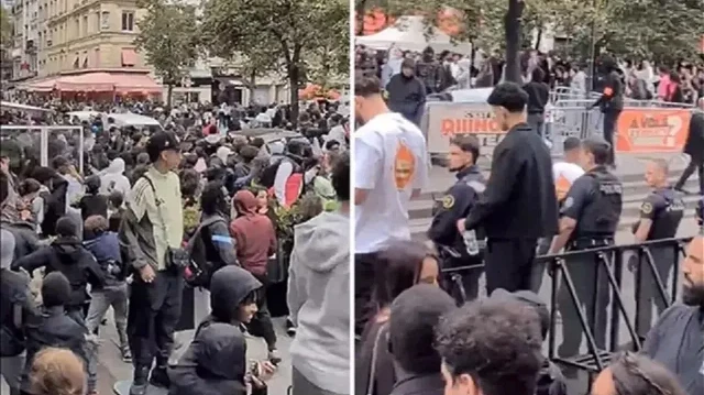 Paris’te ‘bedava tavuk’ izdihamı