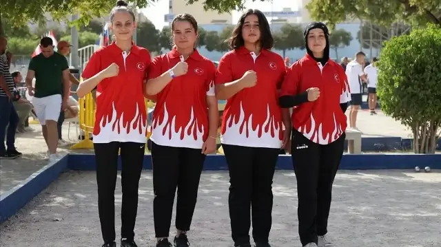 Bocce Kadın Ümit Milli Takımı bronz madalya kazandı
