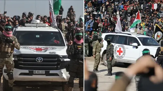 Hamas Gazze’deki İsrailli esirleri Kızılhaç heyetine teslim etmeye başladı