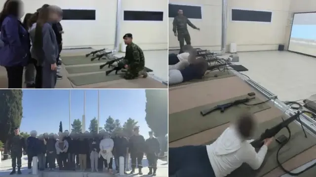 Yunanistan savaşa mı hazırlanıyor? Lise öğrencilerine atış talimi