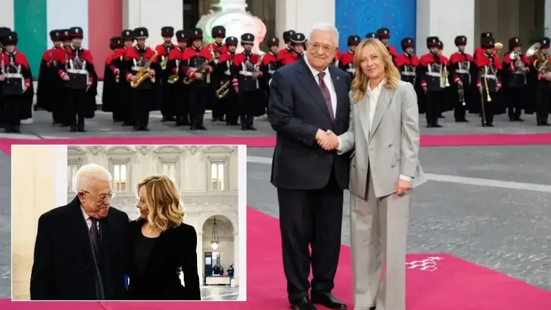 Abbas İtalya’da: Meloni ile görüştü