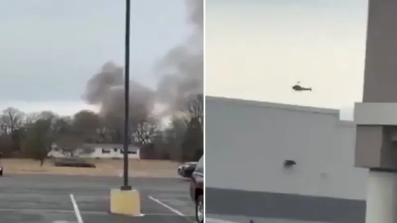 ABD’de iki helikopter havada çarpıştı