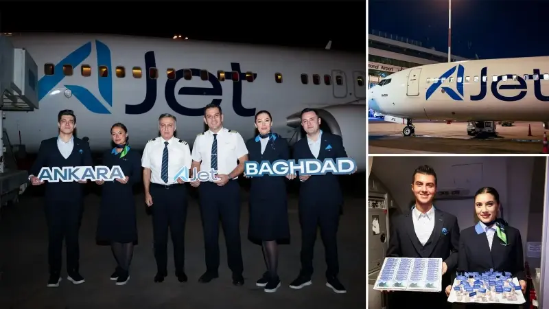 AJet Ankara’dan Bağdat’a sefer başlattı