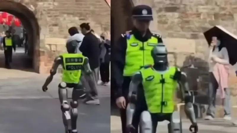 Çin’de ‘robot polis’ dönemi başladı: Dur ihlâli yapanı tespit edip kaydediyor