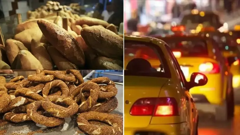 Ekmek, simit ve taksi ücretine yeni düzenleme