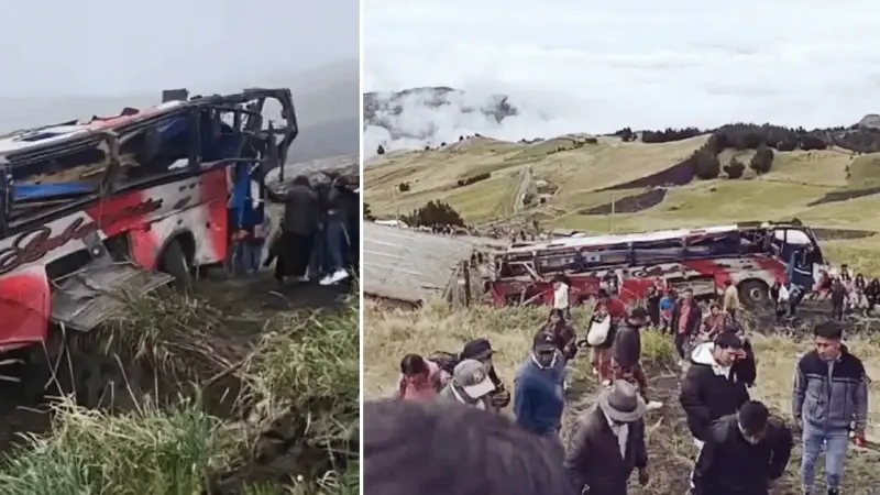 Ekvador’da otobüs kazası: 21 ölü, 40 yaralı