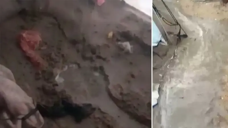 Gazze’de şiddetli yağış nedeniyle çadırlar su altında kaldı