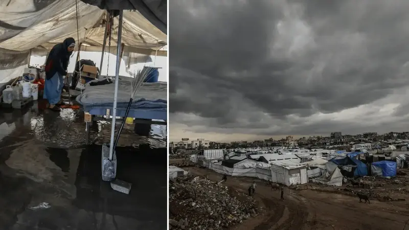 Gazze’deki sel felaketinin etkileri, İsrail’in kasıtlı kısıtlamalarının sonucunda oldu: Yıkımı derinleştirdi