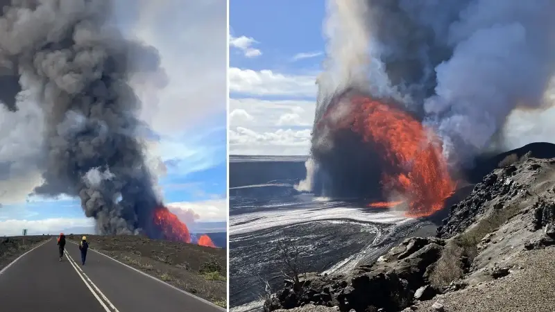 Hawaii’de Kilauea Yanardağı yeniden lav püskürtüyor